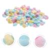 DEARMAMY Cotton Balls Pink Yellow Blue Gentle Face Cleansing Makeup Removal Rounds Non-Woven Reusable Easy to Use view 4