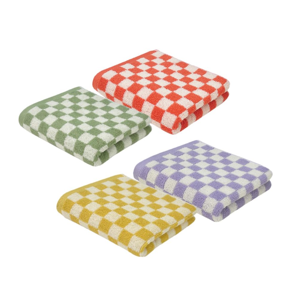 ULTECHNOVO 4pcs Soft Fleece Towels Absorbent Face Hand Washcloths Bath Towels for Students Dorm Spa Hotel Home Travel