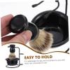 Beaupretty Men's Beard Grooming Set Metal Razor Stand Wear-resistant Shaving Brush Convenient Shaving Bowl view 4