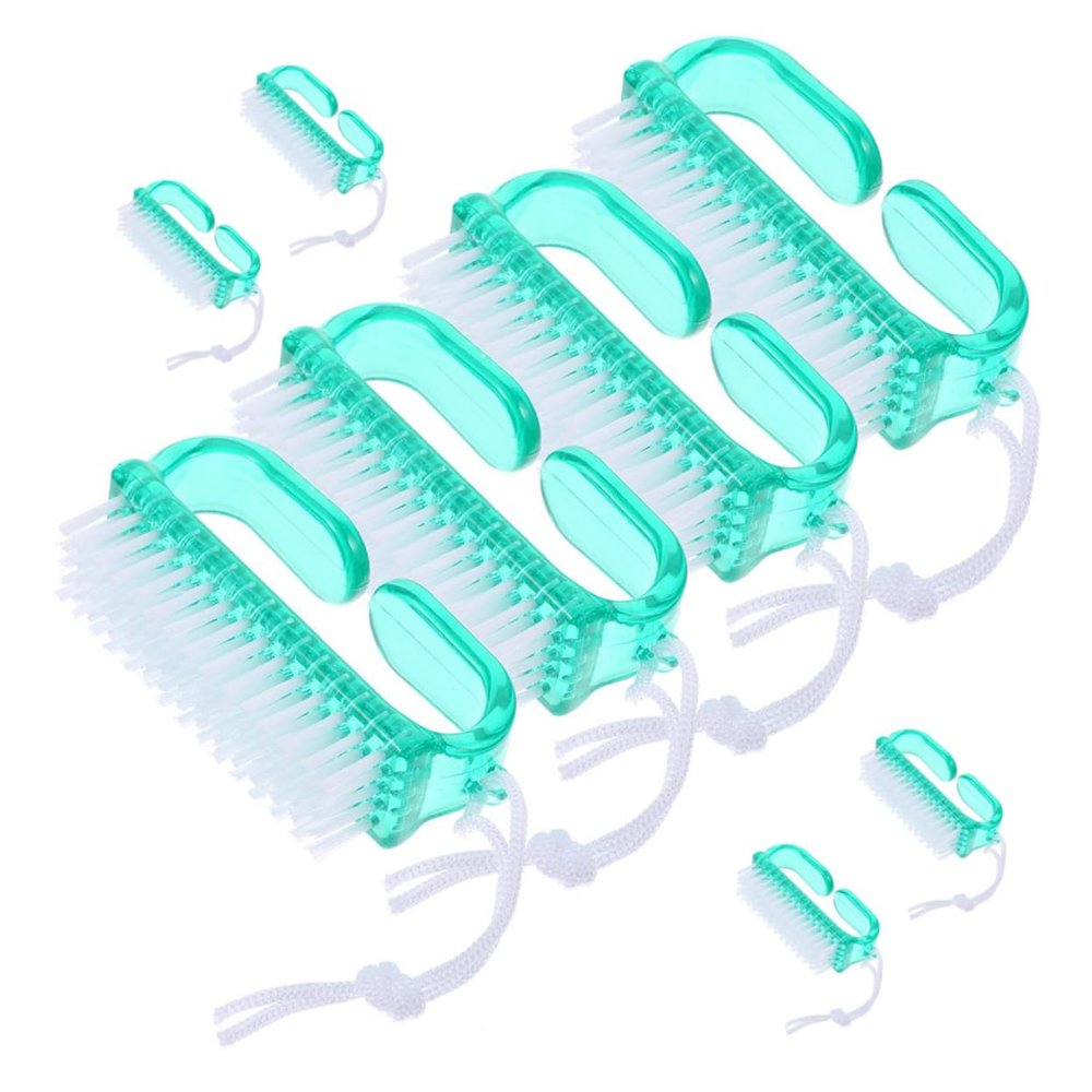 Beavorty 8pcs Nail Cleaning Brush Fingernail Scrub Brushes for Manicure Nail Care Portable Reusable for Home Salon Use