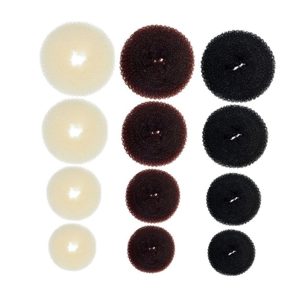 WOFASHPURET 12pcs Hair Bun Maker Set Donut Shaped Hair Accessories for Women for Elegant Styles
