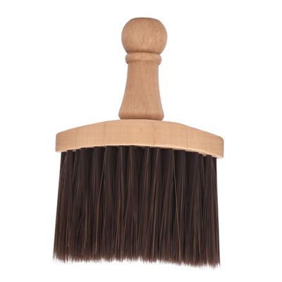 WOFASHPURET Solid Wood Handle Soft Hair Brush Barber Brush Men's Beard Grooming Multifunctional Cleaning Tool