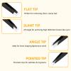 4 PCS Stainless Steel Tweezers Set  Precision Tweezers for Ingrown Hair, Facial Hair, Splinter, Blackhead and Tick Remover view 2
