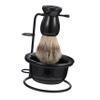 Healvian Men's Beard Grooming Set Metal Razor Stand Shaving Bowl Wear-resistant Shaving Cup Convenient Shave Brush for Daily Use view 1