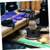 Healvian Men's Beard Grooming Set Metal Razor Stand Shaving Bowl Wear-resistant Shaving Cup Convenient Shave Brush for Daily Use view 4