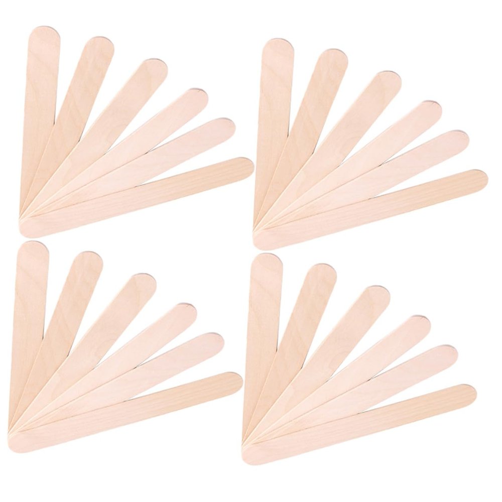 DECHOUS 200Pcs Professional Wax Sticks for Hair Removal Tongue Depressors Safe Wax Applicators Smooth Surface for Easy Use Salon