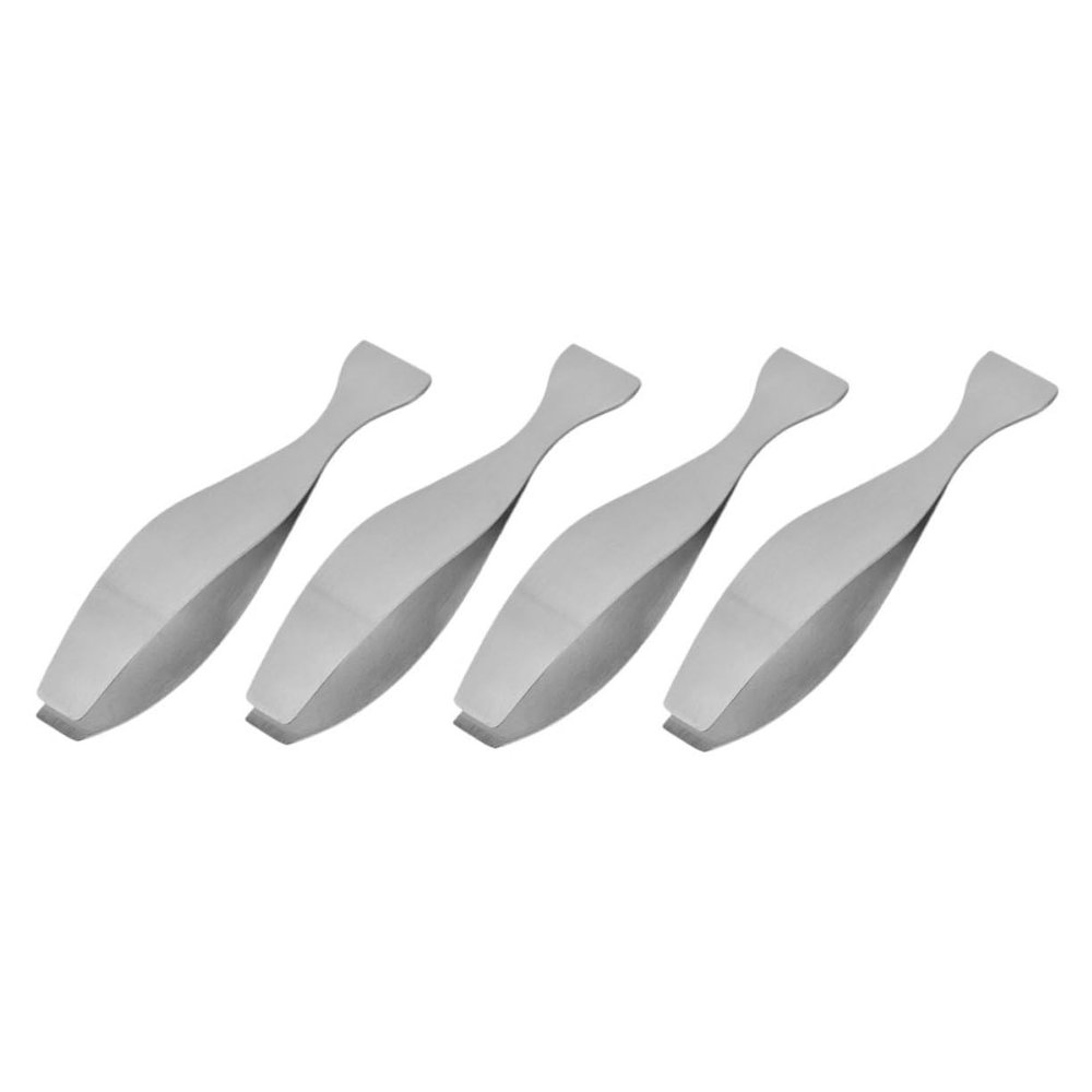 ULTECHNOVO 4pcs Hair Supply Stainless Steel Tweezers Hair Plucker for Fish Chicken Ingrown Tweezers