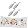 ULTECHNOVO 4pcs Hair Supply Stainless Steel Tweezers Hair Plucker for Fish Chicken Ingrown Tweezers view 3
