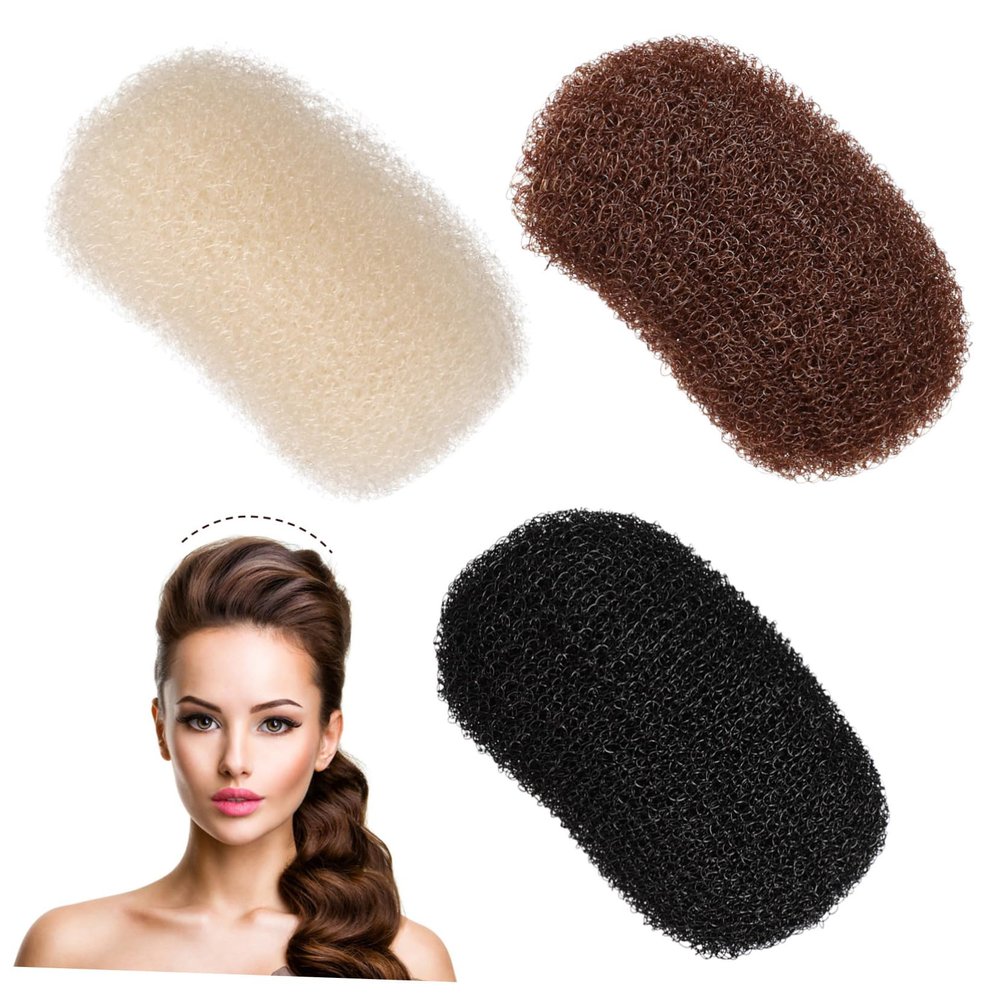 3Pcs 60s Hair Bump Clips for Women Root Clips for Curly Volume Styling Tools Invisible Pads for Fluffy Updos Slip Texture Bump It Hair Accessory