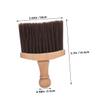MERRYHAPY Solid Wood Handle Soft Bristle Hair Brush Men's Grooming Barber Shop Tool Haircut Brush view 2