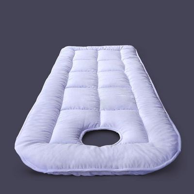 Spa Massage Table Pad Massage Table Pad Cover with Elastic Band Lash Bed Topper Comfortable Mattress Topper for Massage Bed Mattress with Hole for Beauty Square Head (White(R),60 * 185cm)