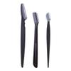 WOFASHPURET 3pcs Stainless Steel Eyebrow Razor Set Portable Eyebrow Trimmer Makeup Tool Kit Non-slip Grip Travel-friendly for Women Girls view 1