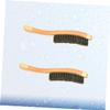 OATIPHO 2Pcs Long Handle Beard Brushes for Men's Grooming Portable Beard Shaving Brush with Handle Professional Design and Care present view 3