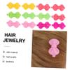 CALLARON 50Pcs Cartoon Plastic Hairpins for Colorful Headdresses and Barrettes with Heart Flower Bow Butterfly Styles Cute Hair Supplies for Photography and Everyday view 4