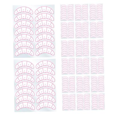 BATHVEVE 50sheets False Eyelash Holder Tape for Lash Extensions Lash Mapping Chart Beauty Tool
