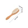 BESTYASH Dense Wool Beard and Brush with Curved Handle for Household and Barber Shop Use for Cleaning Cut Hair and Residue Compatible with Shampoo and Beard Oils view 2