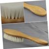 BESTYASH Dense Wool Beard and Brush with Curved Handle for Household and Barber Shop Use for Cleaning Cut Hair and Residue Compatible with Shampoo and Beard Oils view 3