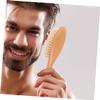 BESTYASH Dense Wool Beard and Brush with Curved Handle for Household and Barber Shop Use for Cleaning Cut Hair and Residue Compatible with Shampoo and Beard Oils view 4