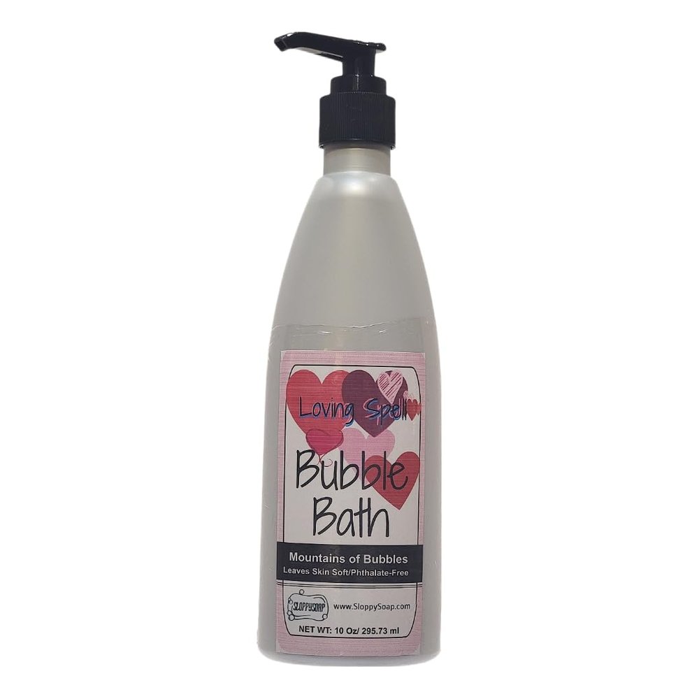 SloppySoap Loving Spell Bubble Bath, Mountains of Bubbles Formula, Phthalate-Free, 10 Oz