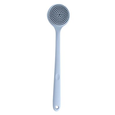 NIYANGLE Silicone Shower Brush with Long Handle Double-Sided Bath Scrubber for Body and Back Cleaning Exfoliating Body Brush for Men and Women