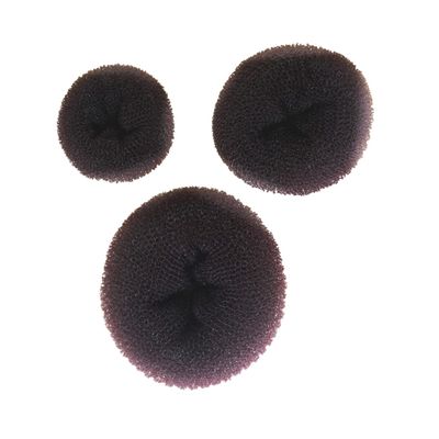 SHERCHPRY 3Pcs Coffee Hair Donut Bun Maker Hair Styling Tool for Elegant Buns No Damage for Ballet Dance Easy to Use Hairdressing Accessories