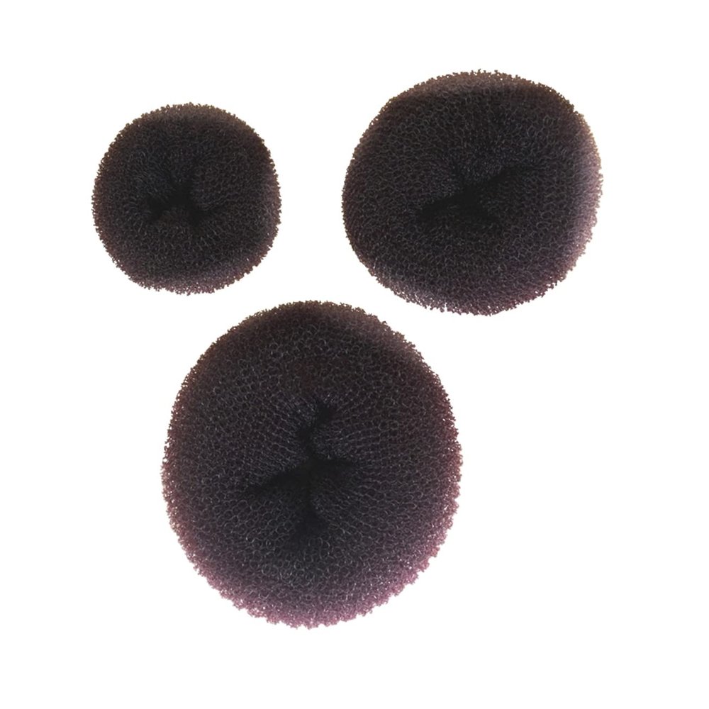 SHERCHPRY 3Pcs Coffee Hair Donut Bun Maker Hair Styling Tool for Elegant Buns No Damage for Ballet Dance Easy to Use Hairdressing Accessories