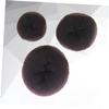 SHERCHPRY 3Pcs Coffee Hair Donut Bun Maker Hair Styling Tool for Elegant Buns No Damage for Ballet Dance Easy to Use Hairdressing Accessories view 2