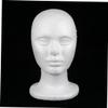 LOLIPPYY White Foam Mannequin Head for Wig Hair Hat and Glasses Display view 3