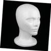 LOLIPPYY White Foam Mannequin Head for Wig Hair Hat and Glasses Display view 4