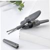 Healeved 4pcs Facial Hair Remover Nose Hair Scissors Men's Beard Eyebrow Trimmer Stainless Steel view 2