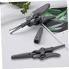 Healeved 4pcs Facial Hair Remover Nose Hair Scissors Men's Beard Eyebrow Trimmer Stainless Steel view 3