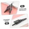 Healeved 4pcs Facial Hair Remover Nose Hair Scissors Men's Beard Eyebrow Trimmer Stainless Steel view 4
