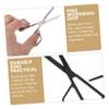 WRITWAA 4pcs Stainless Steel Nose Hair Scissors Men Grooming Scissors Nose Hair Trimmer Multi-Purpose view 3