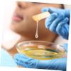 Beaupretty 150pcs Wax Stick Blue Soft Removal Facial Applicator Sticks Away Silky Strip Clean Hair Wax Spatulas Wooden view 3