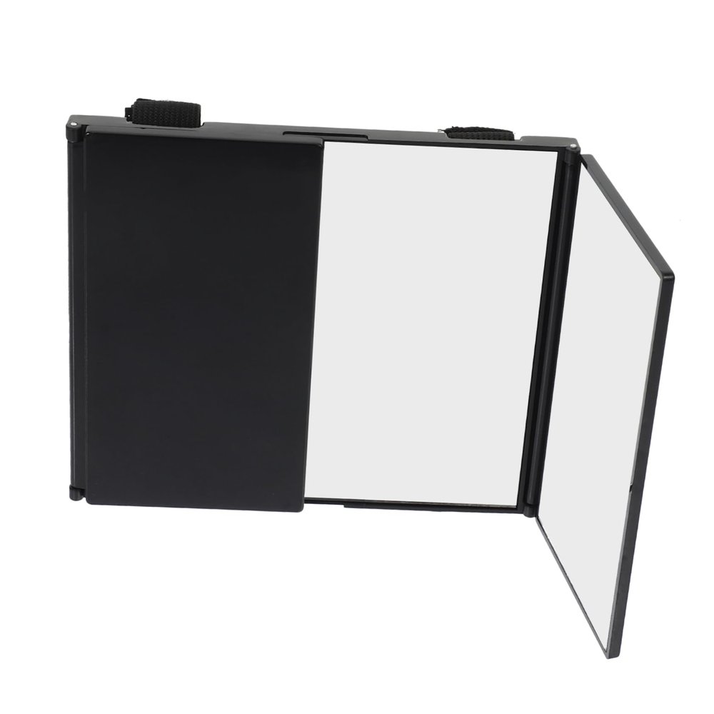 ZUNOXAZ Foldable Car Visor Makeup Mirror Compact Design for Women Portable Car Mirror for-the-Go Touch-Ups