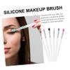 Vaguelly 6pcs Silicone Eye Shadow Brush Makeup Brushes Blending Applicator Shimmer Contour Compact Portable view 3