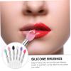 Vaguelly 6pcs Silicone Eye Shadow Brush Makeup Brushes Blending Applicator Shimmer Contour Compact Portable view 4