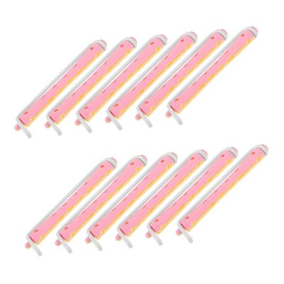 BATHVEVE 12pcs Flexible Hair Curlers Perm Rods for Women Colorful Wave Curling Tools for Short and Long Hair Styling No Heat Required