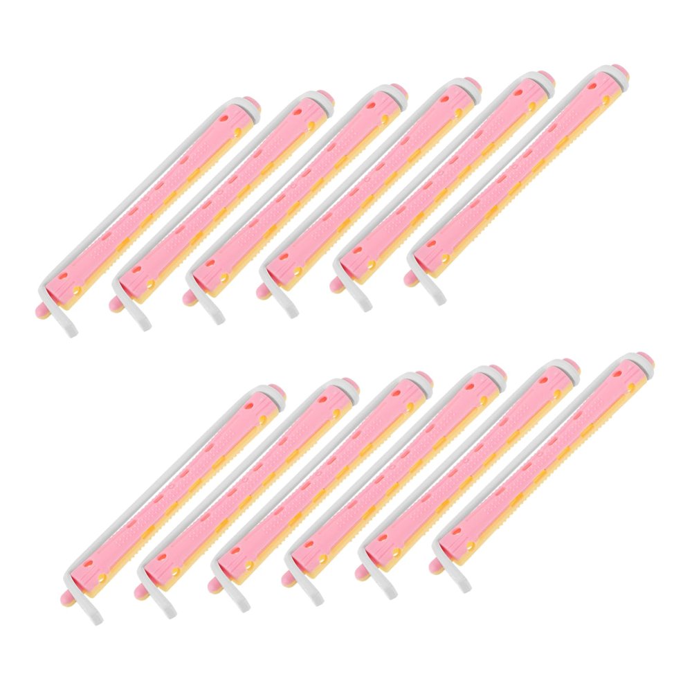 BATHVEVE 12pcs Flexible Hair Curlers Perm Rods for Women Colorful Wave Curling Tools for Short and Long Hair Styling No Heat Required