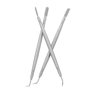 Ipetboom 3pcs Stainless Steel Lash Separator Tool for Lash Lifts and Extensions Professional Eyelash Perming Supplies Comb for Home and Salon Use