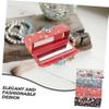 Hemobllo 4pcs Lipstick Box Mirror Decorative Lipstick Case Jewelry Box for Women view 4