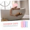 Beaupretty 3pcs Hair Towel Wraps Coral Fleece Dry Hair Caps for Women Fast Absorbent Reduces Frizz Lightweight and Easy to Use view 3