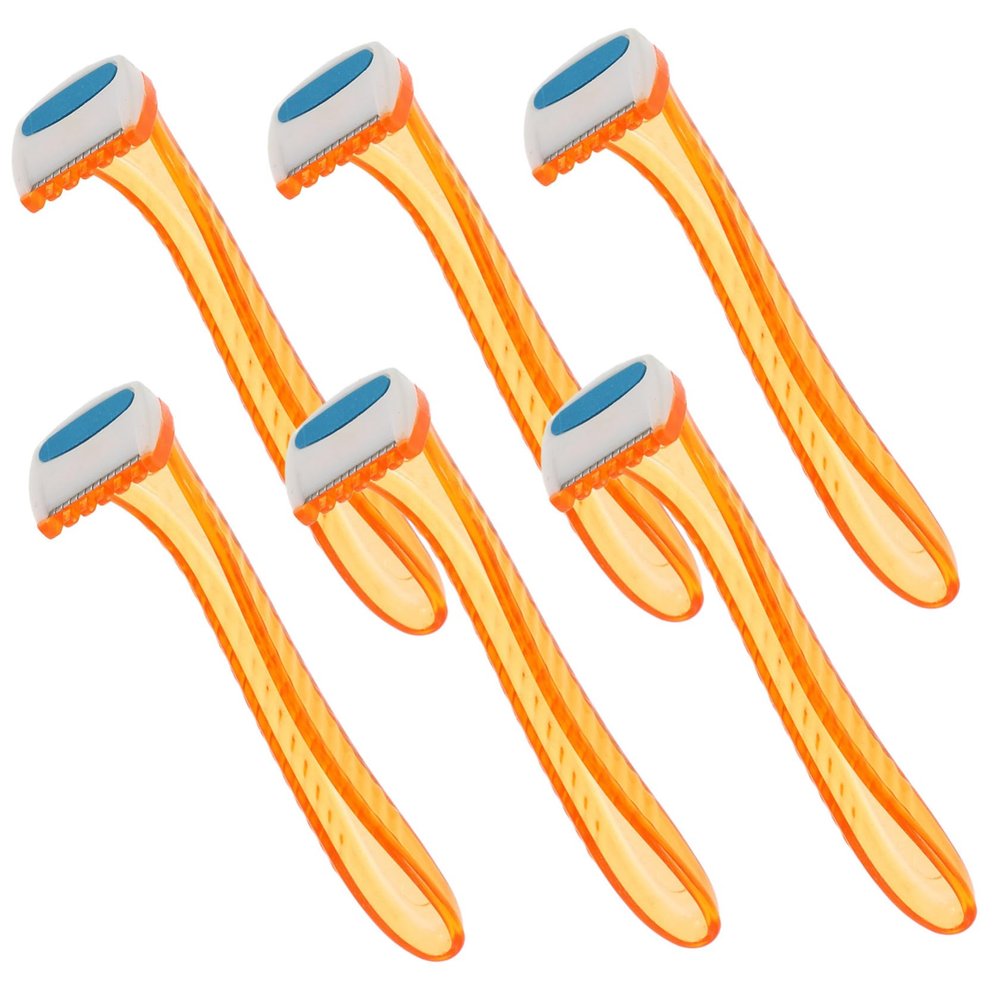 OSOLADY 6Pcs Women's Hair Razor Set Underarm Leg Bikini Shaver Intimate Hair Trimmer Comfortable Precise for Women Random Color