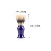 BATHVEVE Plastic Handle Bristle Shaving Brush for Men 4 Piece Set for Beard and Facial Hair Care Portable Grooming Tool for Wet Shaving view 2