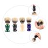 BATHVEVE Plastic Handle Bristle Shaving Brush for Men 4 Piece Set for Beard and Facial Hair Care Portable Grooming Tool for Wet Shaving view 4