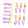 Beaupretty 100PCS Purple Handle Latex Cotton Eyeshadow Brush Set Double-Sided Eye Shadow Applicators for Women Portable Makeup Tools for Eyeshadow and Nail Art view 1