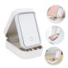 LOLIPPYY Travel Makeup Case with Lighted Mirror Small Makeup Organizer for Outdoor Use Durable Faux Bright Illumination for Easy Application for view 2