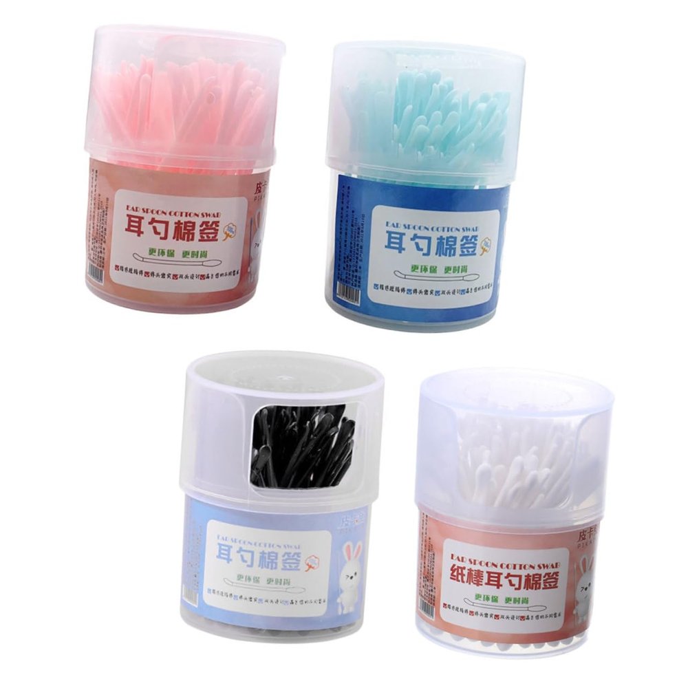 BATHVEVE Cotton Swabs Double-ended Ear Cleaning Buds for Household Use Makeup and Travel Lightweight and Versatile Ear Supplies
