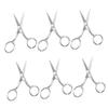 BATHVEVE Stainless Steel Eyebrow Scissors Set 6 Pcs Mini Facial Hair Trimmers for Women Portable Small Scissors for Home Use Precision Cutting Tools view 1