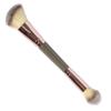 1 Pack Dual-Ended Makeup Brushes - Angled & Round Foundation Brushes for Contouring, Blending - Premium Luxe Hair for Cream, Liquid and Powder Application, Any Look (A1-1 * 1) view 1